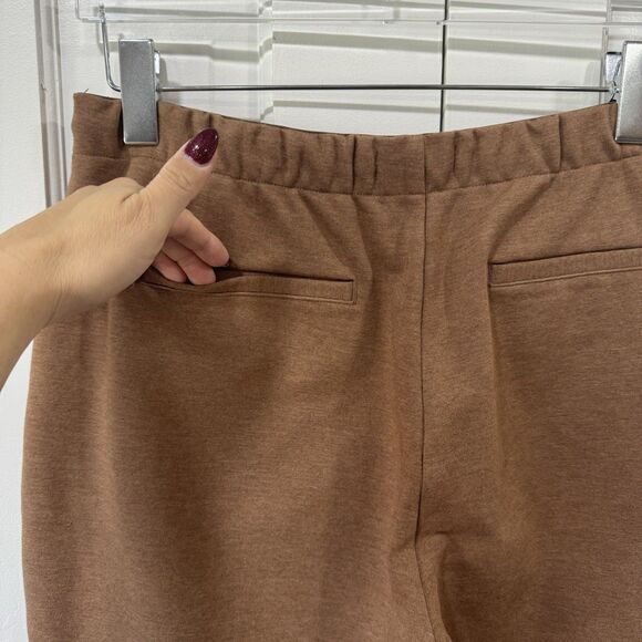 Everlane The Dream Knit Pant Sz XL Golden Brown Pocket Tapered Ankle Length EUC - Picture 5 of 16